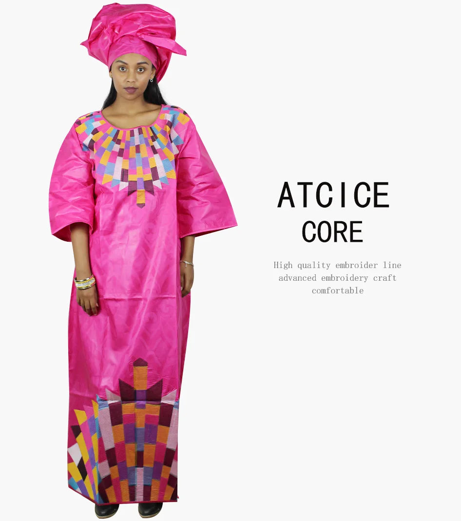 African Dresses For Women Fashion Design New African Bazin Riche Embroidery Design Dress