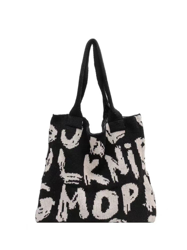 Knitting Handbags for Women Letter Designer Handbag Handheld Bags Large Capacity Underarms Bags For Women bolsas para mujeres