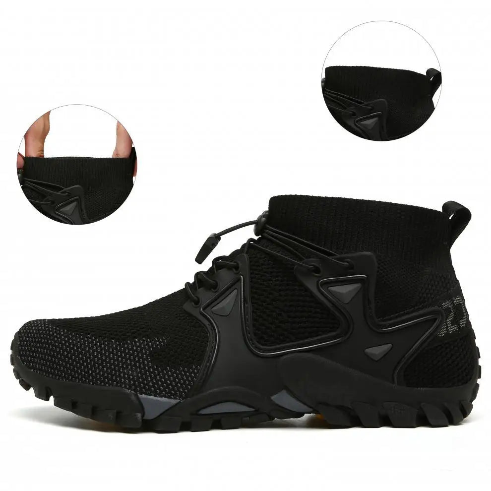 Shoes for Men Walking  2026 Summer New High Top Boots Breathable Mesh Mountaineering Outdoor Comfortable Leisure Travel Sneakers