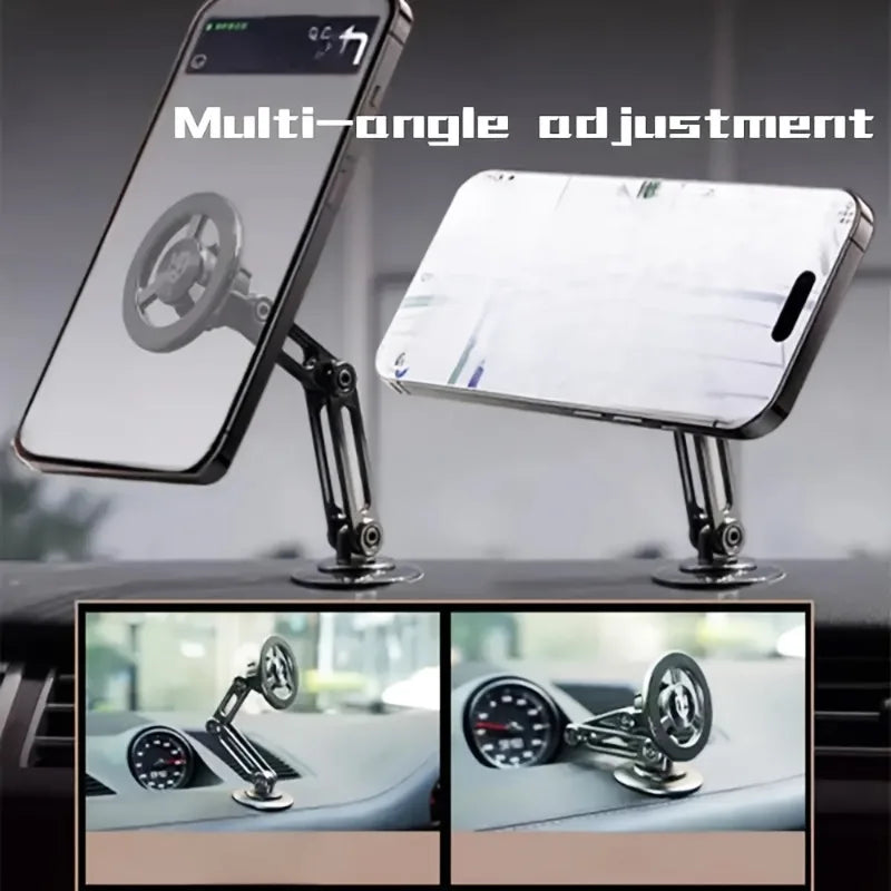 1pc Universal Car Phone Holder, Magnetic Wall Mount with Rotatable Design Waterproof PC Material Compatible with All Smartphones