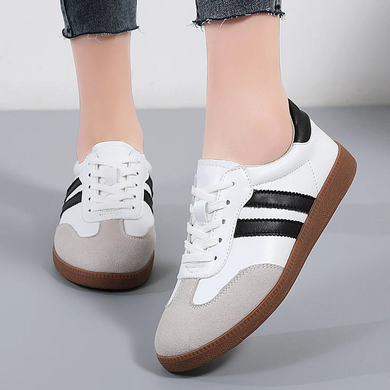 2026 Women Sneakers Fashion Shoes Spring Trend Casual Flats Female New Fashion Comfort White Vulcanized Platform Shoes for Women