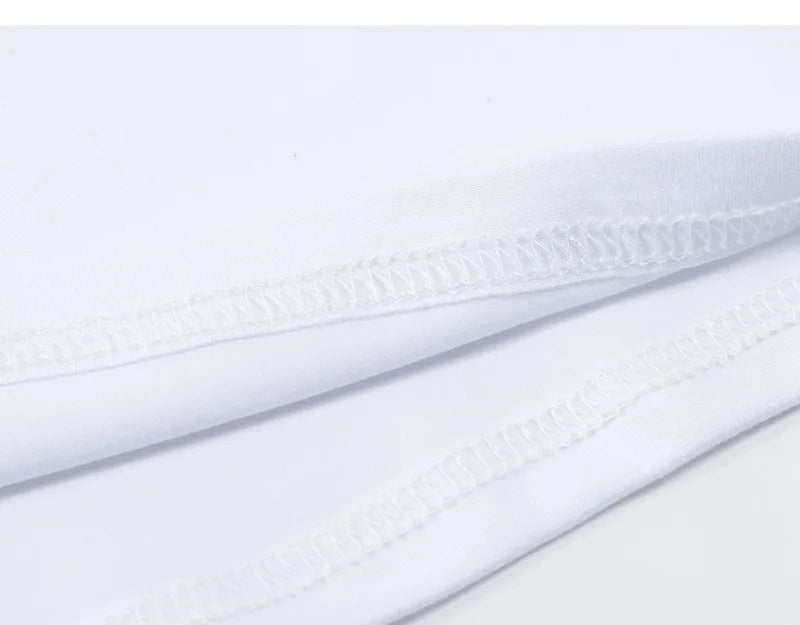 Men T Shirt New Summer Tops Solid Color Commute Classics Blank Tshirts Foundation  Round Collar Short-Sleeve  White Top Tees