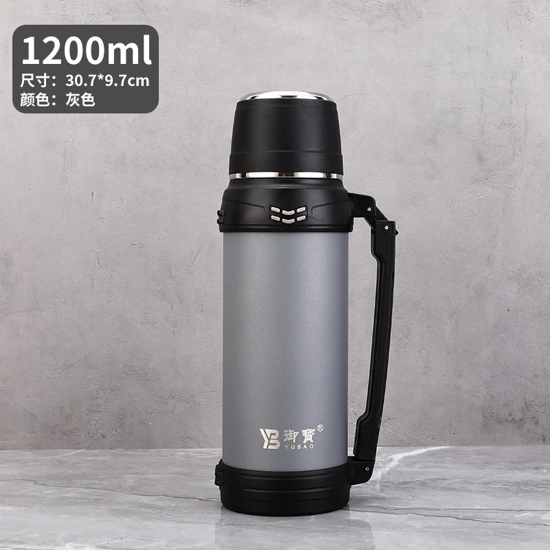 Travel Mug With Handle Stainless Steel Travel Mug Vacuum Cup With Lid Coffee Mugs  Thermal Cups With Adjustable