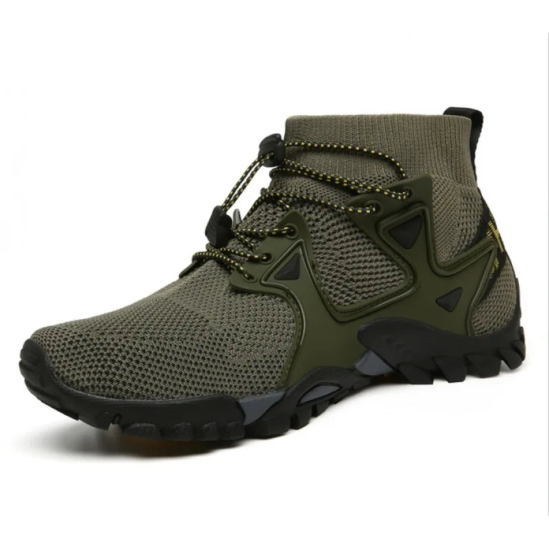 Shoes for Men Walking  2026 Summer New High Top Boots Breathable Mesh Mountaineering Outdoor Comfortable Leisure Travel Sneakers