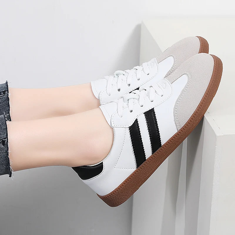 2026 Women Sneakers Fashion Shoes Spring Trend Casual Flats Female New Fashion Comfort White Vulcanized Platform Shoes for Women