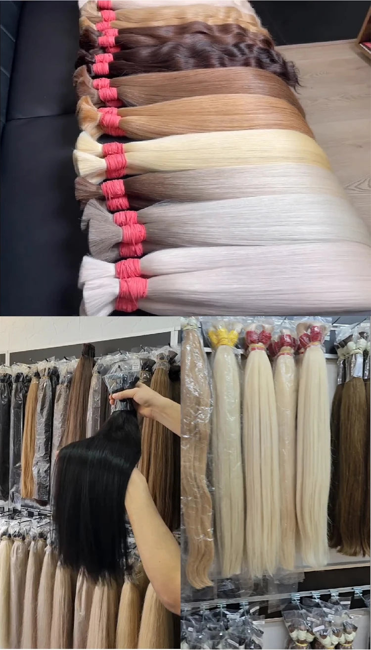 Extensões De Cabelos Humano Indiano Vietinamita Original Natural Brasileiro Cacheados Para Mega Hair Raw Indian 100% Human Hair