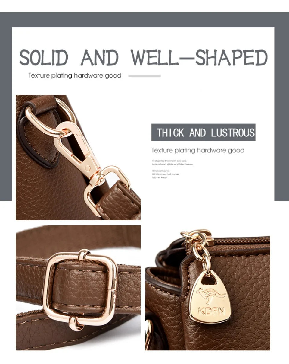 Genuine Brand Luxury Handbags Women Bags Designer Top Quality Soft Leather Shoulder Bags for Women Female Crossbody Bag Handbags