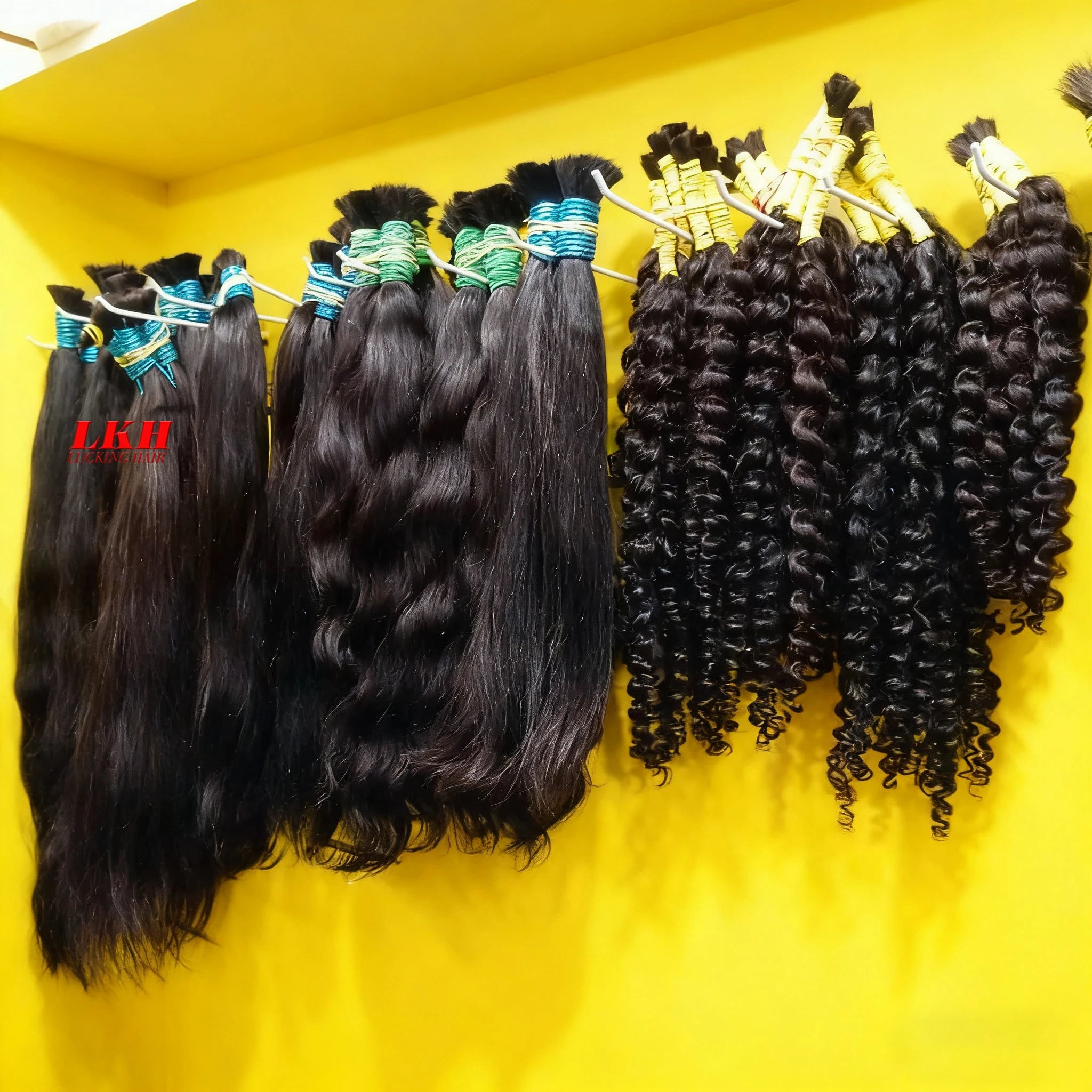 Extensões De Cabelos Humano Indiano Vietinamita Original Natural Brasileiro Cacheados Para Mega Hair Raw Indian 100% Human Hair