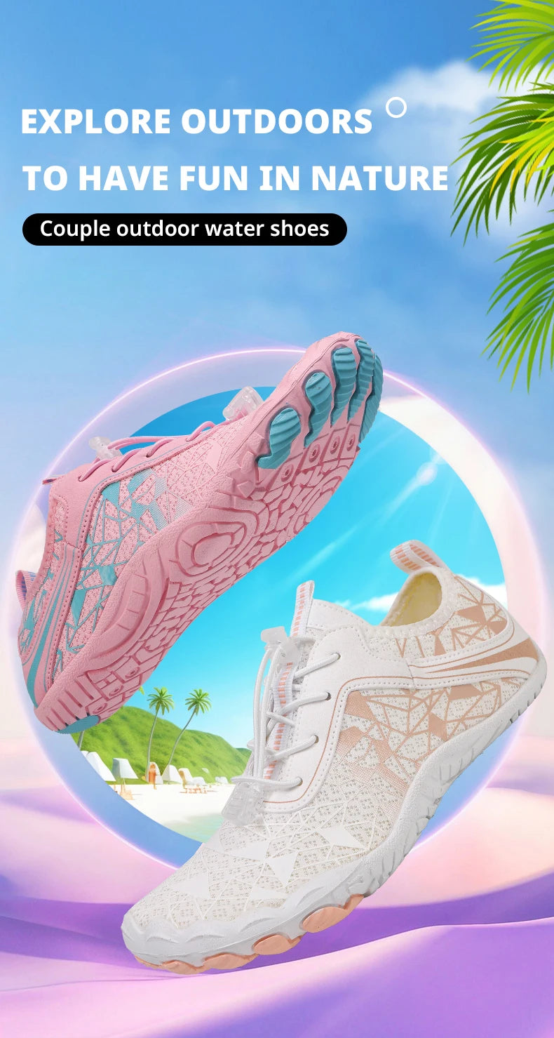 Unisex Barefoot Aqua Quick-Drying Outdoor Sports Water Sneakers Beach Swimming Fitness Wading Hiking Cycling Surf Shoes