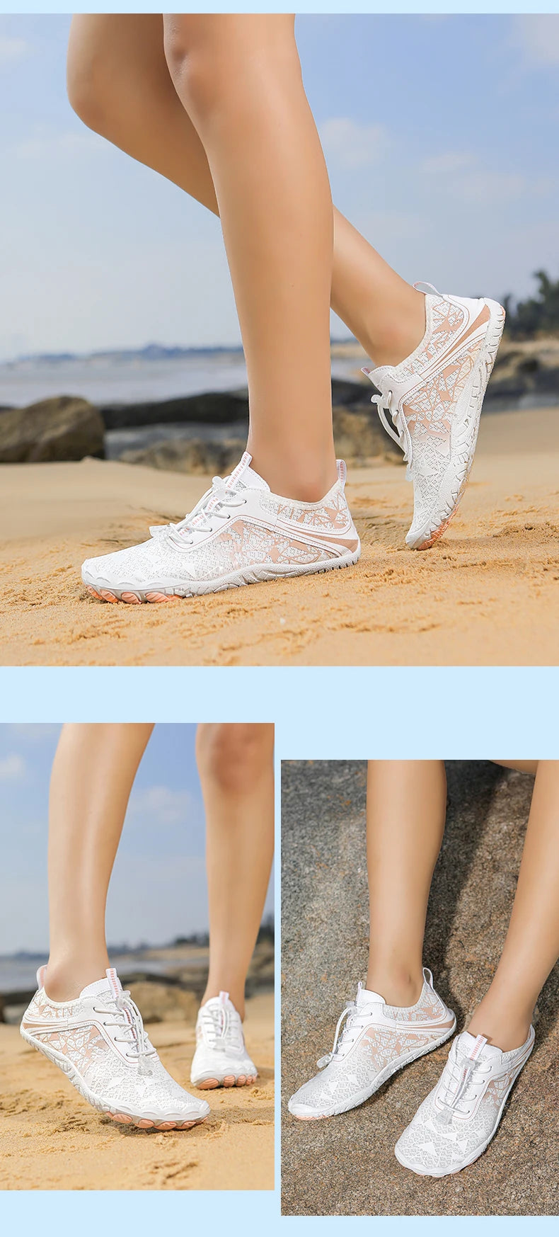 Unisex Barefoot Aqua Quick-Drying Outdoor Sports Water Sneakers Beach Swimming Fitness Wading Hiking Cycling Surf Shoes