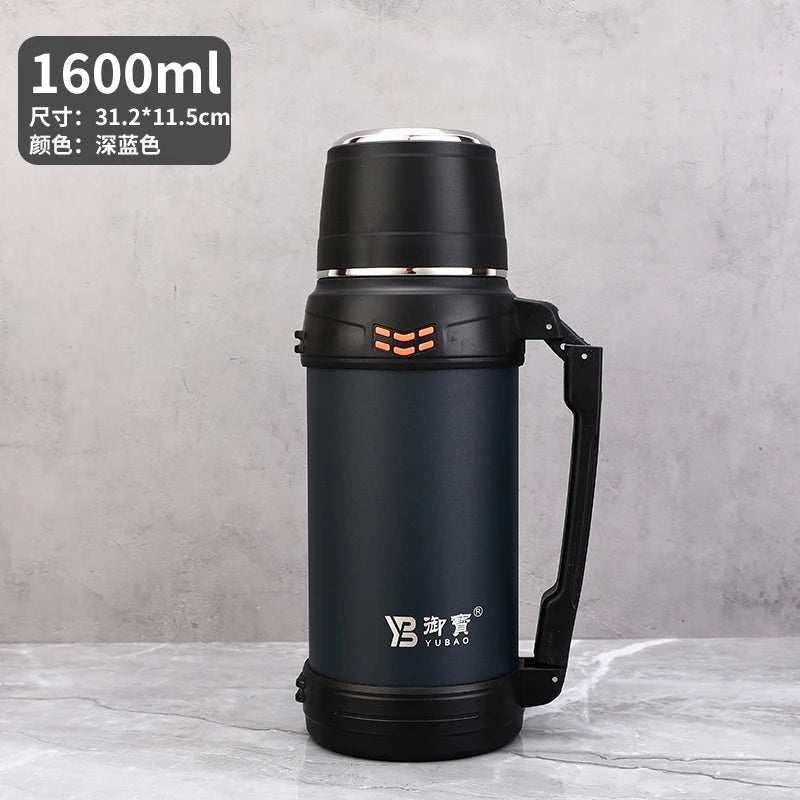 Travel Mug With Handle Stainless Steel Travel Mug Vacuum Cup With Lid Coffee Mugs  Thermal Cups With Adjustable