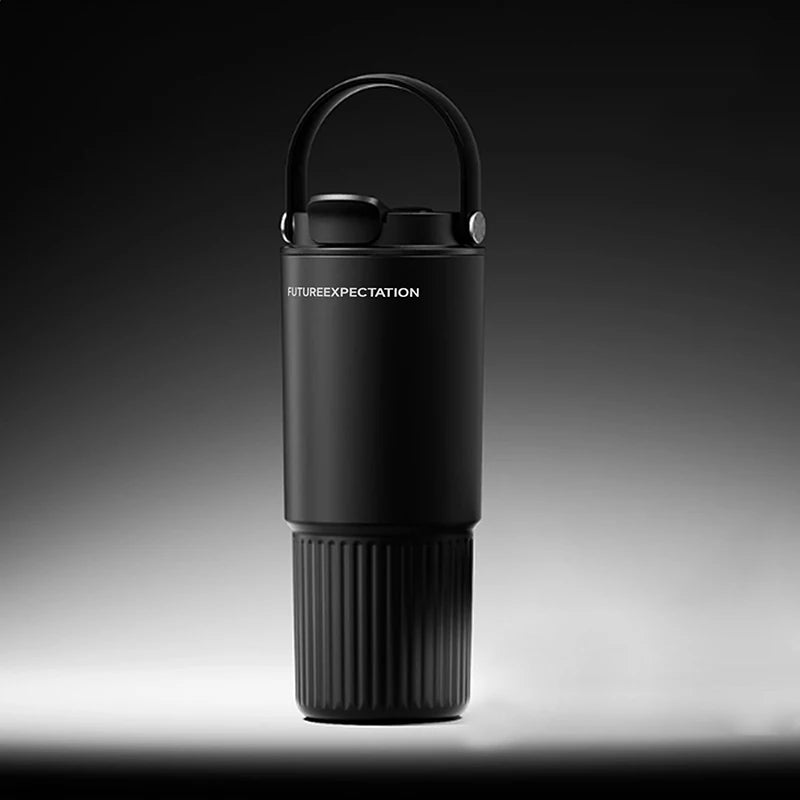 1Pieces Large Capacity Car Travel Mug Thermos Cup For Hot And Cold Dual Use Portable Tumbler Outdoor Tableware
