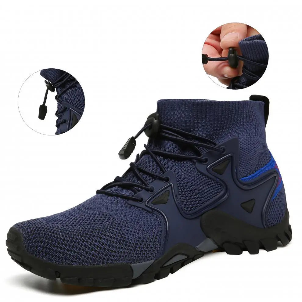 Shoes for Men Walking  2026 Summer New High Top Boots Breathable Mesh Mountaineering Outdoor Comfortable Leisure Travel Sneakers