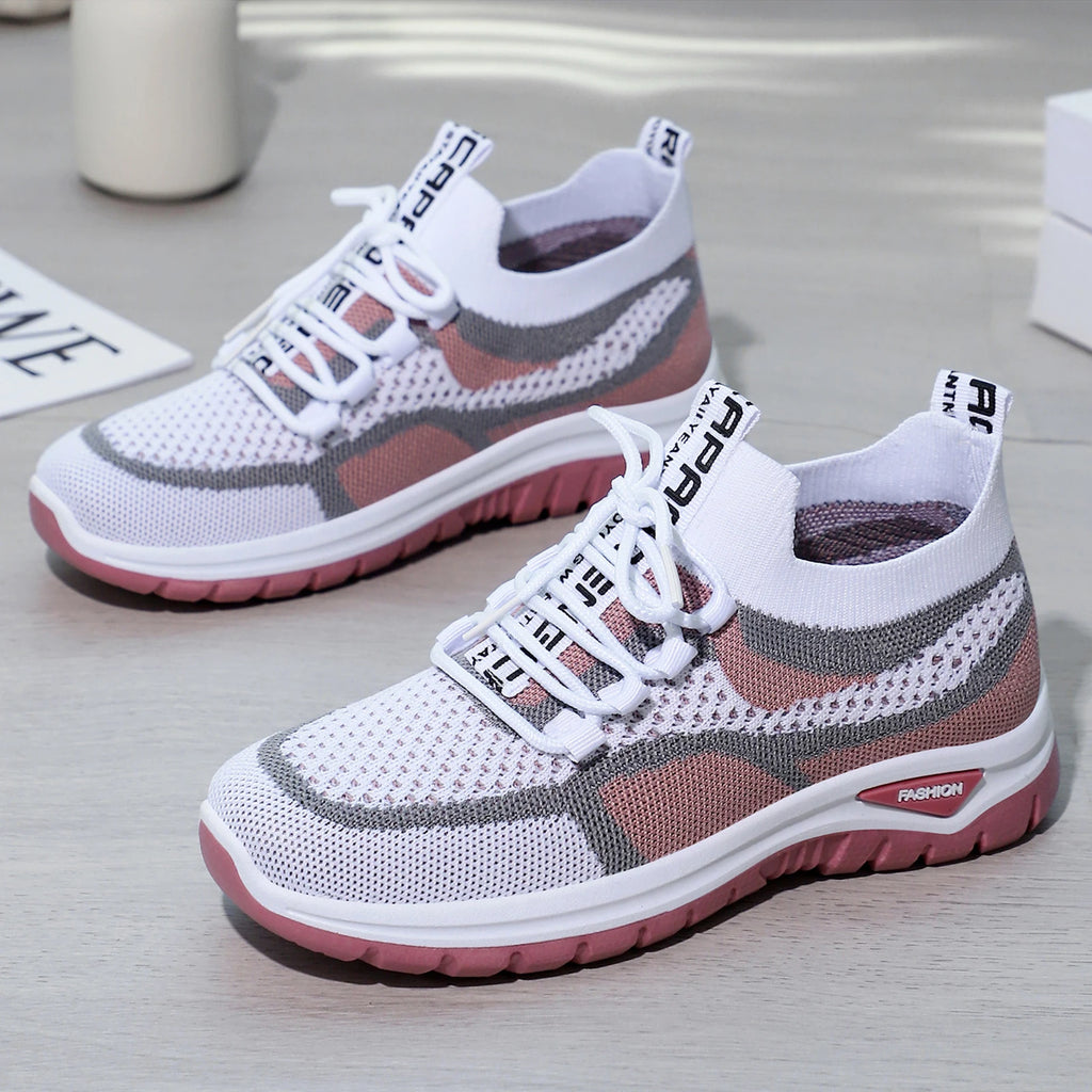 Women Sneakers 2026 New Spring Autumn Brand Luxury Vulcanize Shoes Casual Footwear Zapatillas Mujer Light Flat Breathable Shoes