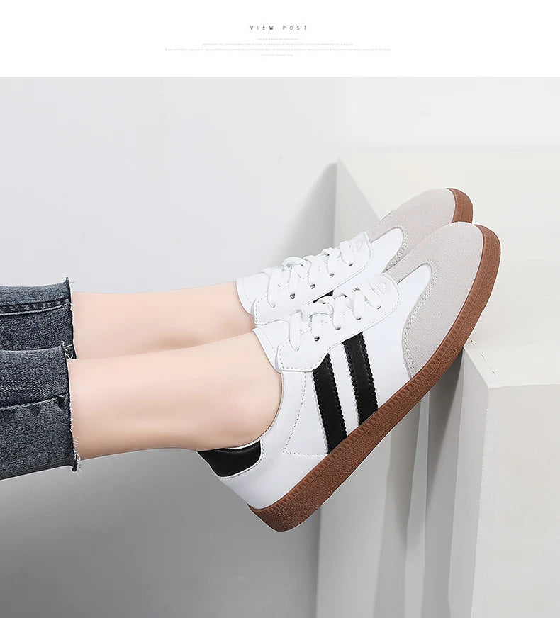 2026 Women Sneakers Fashion Shoes Spring Trend Casual Flats Female New Fashion Comfort White Vulcanized Platform Shoes for Women