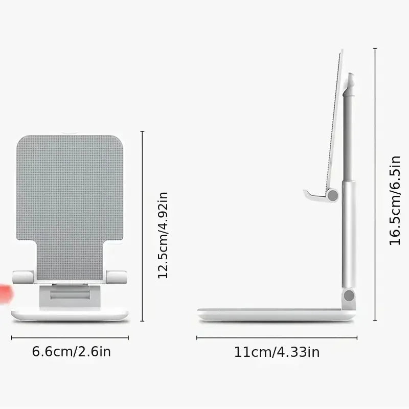 Cell Phone Stand, Adjustable Angle Height Phone Stand for Desk, Fully Foldable/Portable Phone Holder, Compatible for iPhone