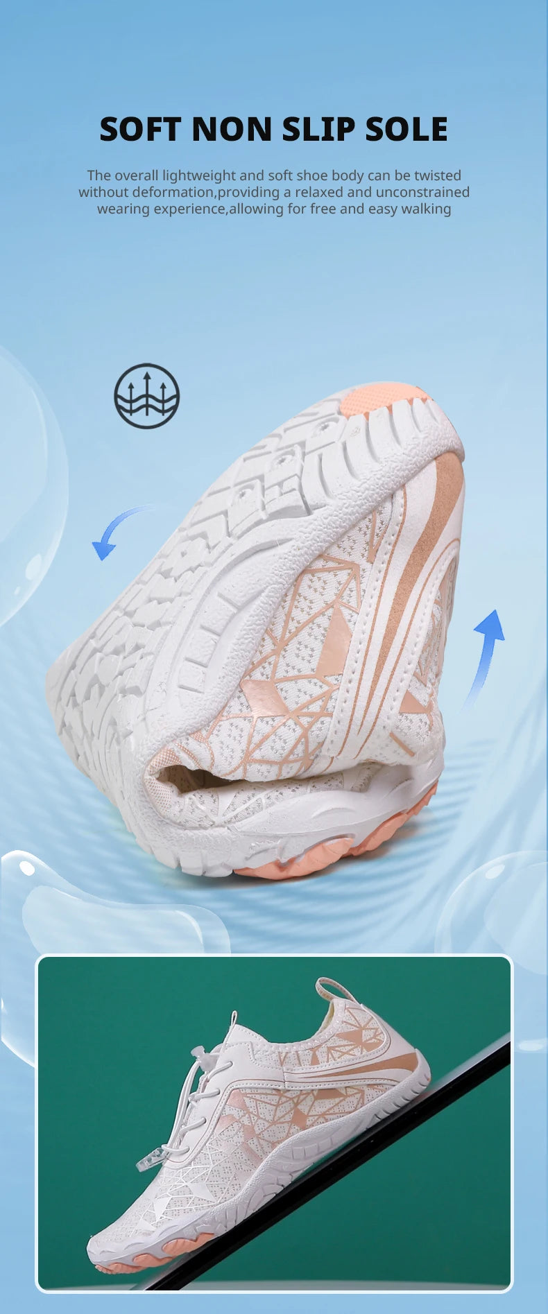 Unisex Barefoot Aqua Quick-Drying Outdoor Sports Water Sneakers Beach Swimming Fitness Wading Hiking Cycling Surf Shoes