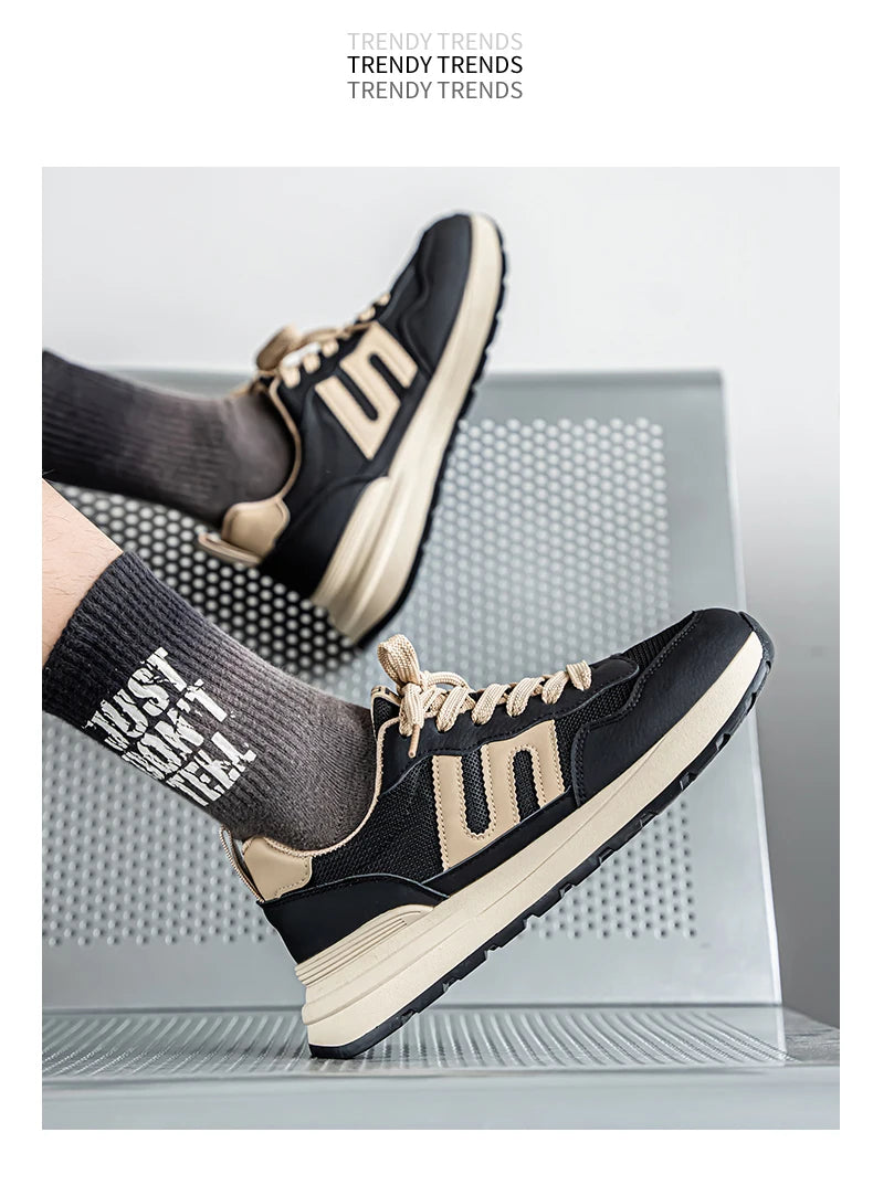 Men's sneakers four seasons new stinkproof breathable soft sole outdoor casual running shoes fashion student joker sports shoes