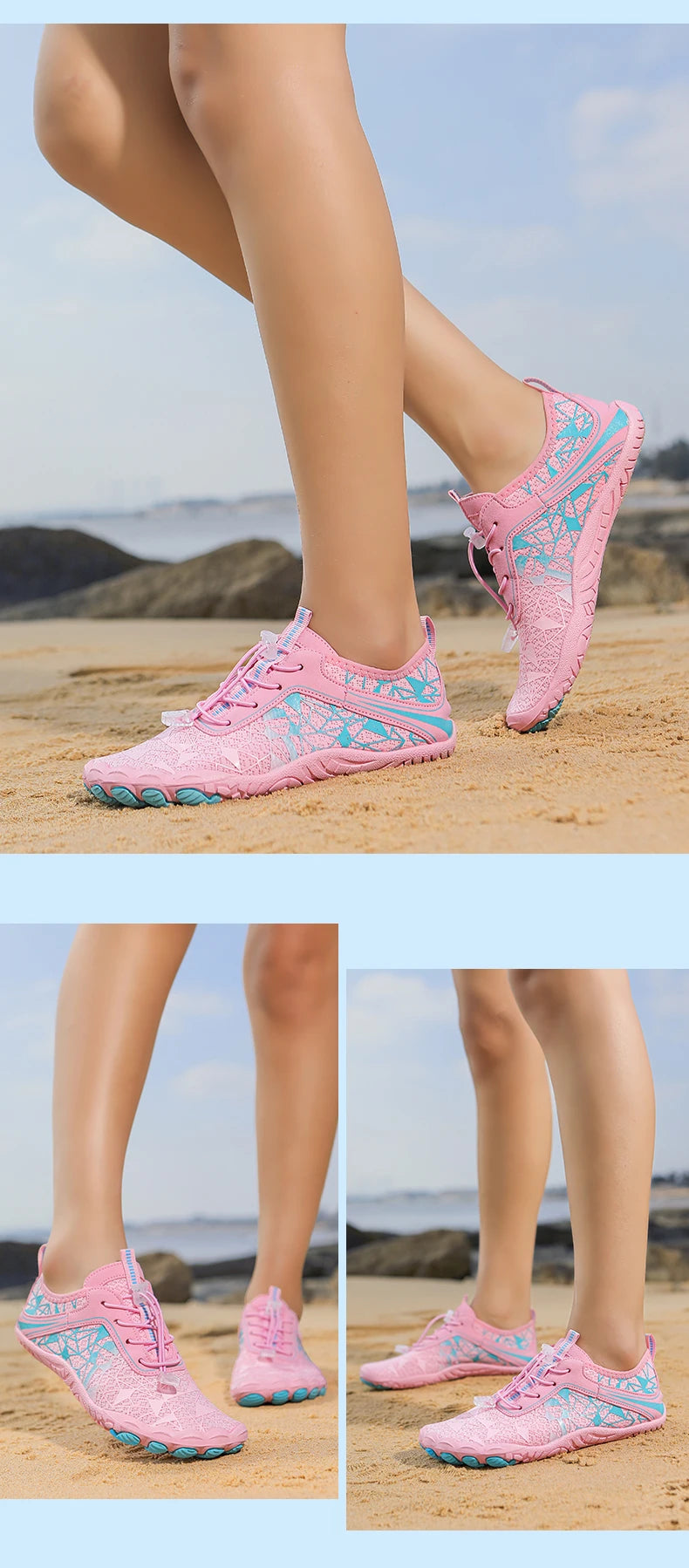 Unisex Barefoot Aqua Quick-Drying Outdoor Sports Water Sneakers Beach Swimming Fitness Wading Hiking Cycling Surf Shoes