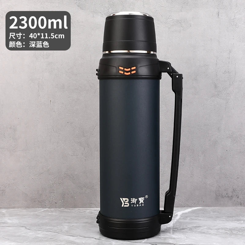 Travel Mug With Handle Stainless Steel Travel Mug Vacuum Cup With Lid Coffee Mugs  Thermal Cups With Adjustable