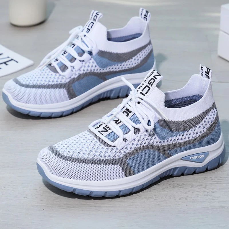 Women Sneakers 2026 New Spring Autumn Brand Luxury Vulcanize Shoes Casual Footwear Zapatillas Mujer Light Flat Breathable Shoes