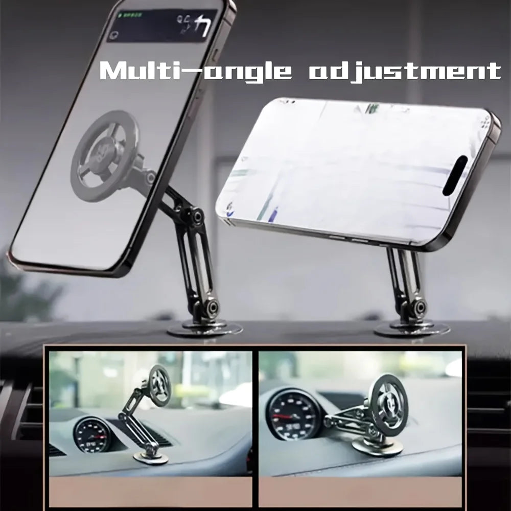 1pc Universal Car Phone Holder, Magnetic Wall Mount with Rotatable Design Waterproof PC Material Compatible with All Smartphones