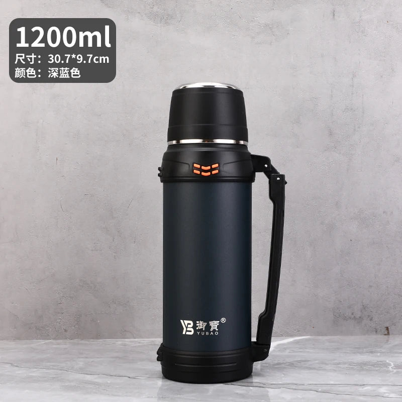 Travel Mug With Handle Stainless Steel Travel Mug Vacuum Cup With Lid Coffee Mugs  Thermal Cups With Adjustable