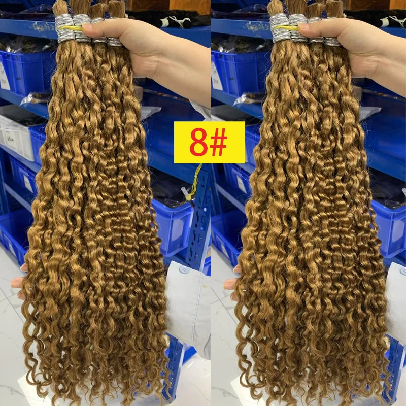 Extensões De Cabelos Humano Indiano Vietinamita Original Natural Brasileiro Cacheados Para Mega Hair Raw Indian 100% Human Hair