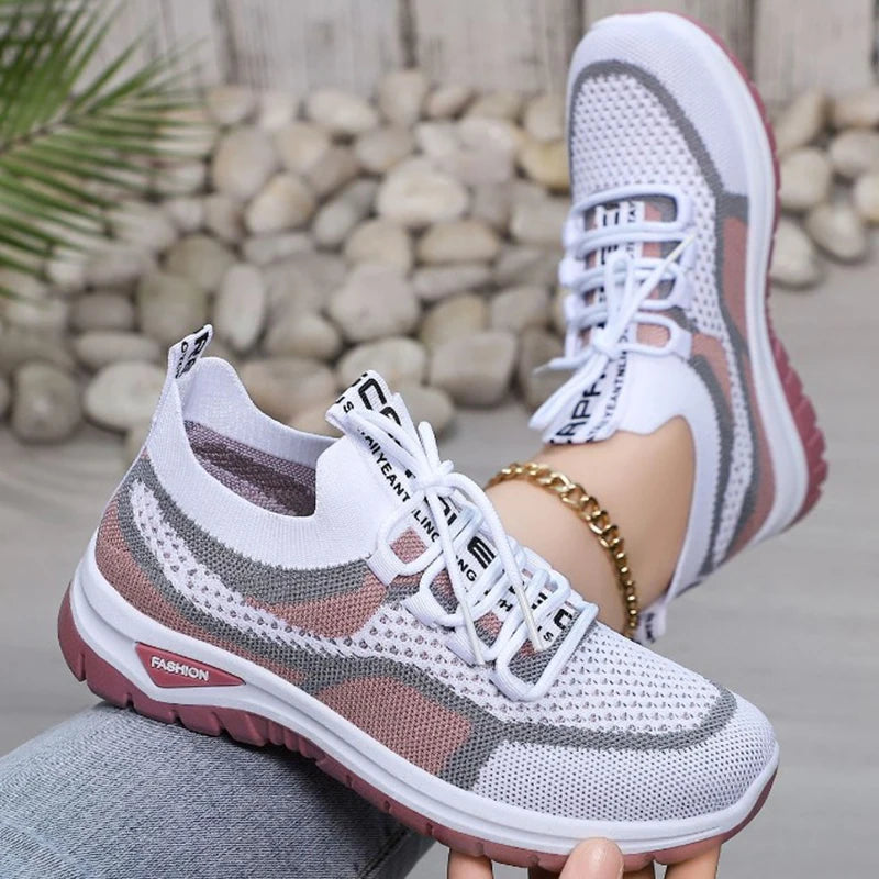 Women Sneakers 2026 New Spring Autumn Brand Luxury Vulcanize Shoes Casual Footwear Zapatillas Mujer Light Flat Breathable Shoes