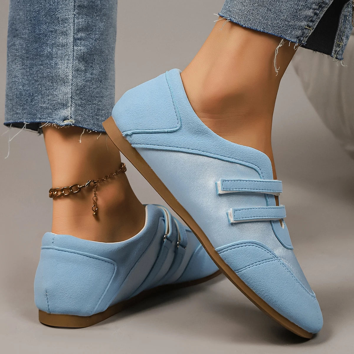 Flats Women's Sports Shoes Fashion Sneakers Casual Shallow Loafers Shoes Walking Ballet Shoes Trend Cozy Zapatillas De Mujer