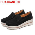 2026 Spring Women Flats Shoes Platform Slip On Flats Woman Sneakers Female Suede Ladies Tenis Loafers Moccasins Casual Shoes