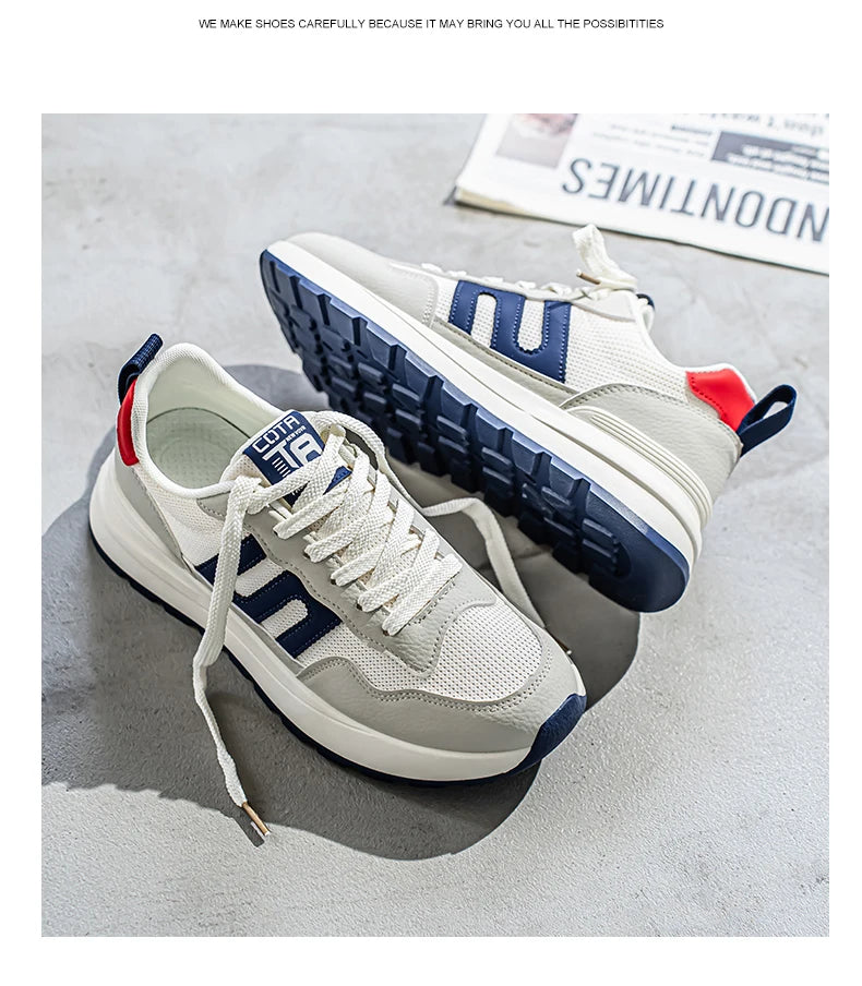Men's sneakers four seasons new stinkproof breathable soft sole outdoor casual running shoes fashion student joker sports shoes
