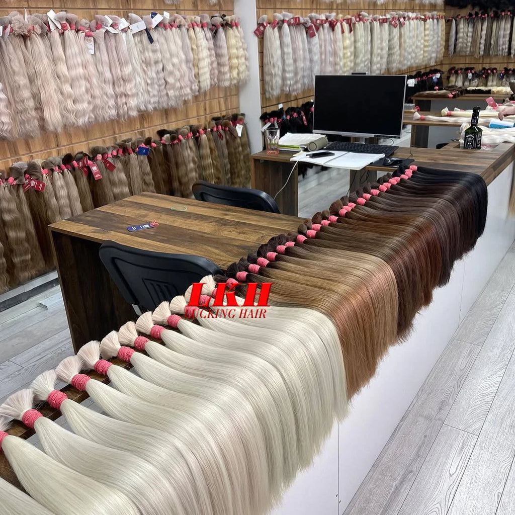 Extensões De Cabelos Humano Indiano Vietinamita Original Natural Brasileiro Cacheados Para Mega Hair Raw Indian 100% Human Hair