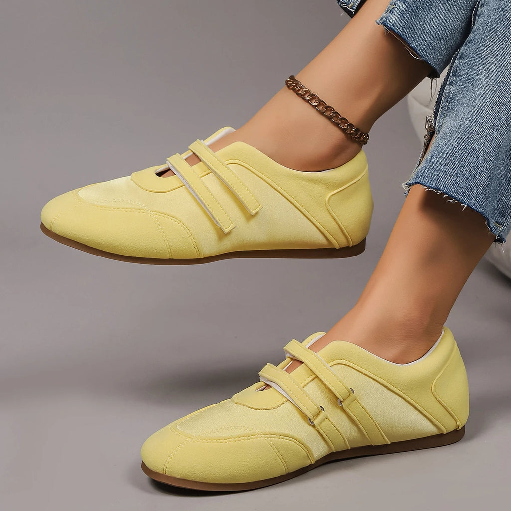 Flats Women's Sports Shoes Fashion Sneakers Casual Shallow Loafers Shoes Walking Ballet Shoes Trend Cozy Zapatillas De Mujer
