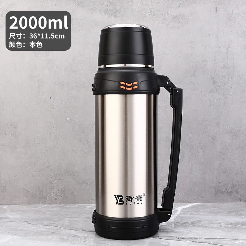 Travel Mug With Handle Stainless Steel Travel Mug Vacuum Cup With Lid Coffee Mugs  Thermal Cups With Adjustable