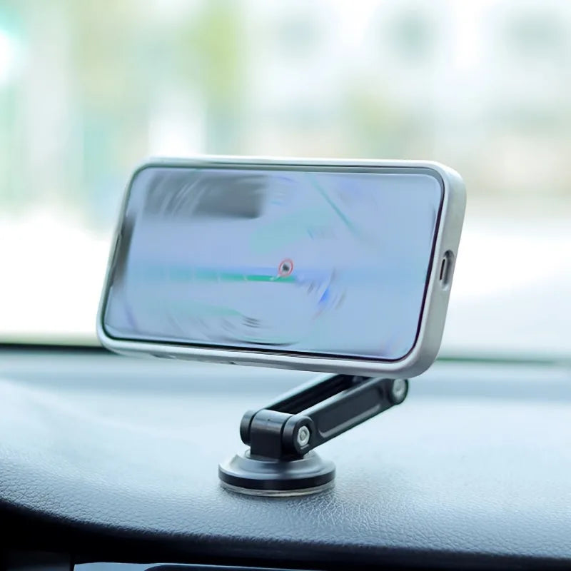 1pc Universal Car Phone Holder, Magnetic Wall Mount with Rotatable Design Waterproof PC Material Compatible with All Smartphones