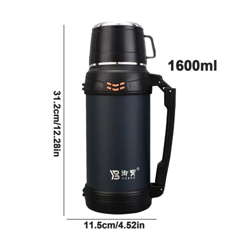 Travel Mug With Handle Stainless Steel Travel Mug Vacuum Cup With Lid Coffee Mugs  Thermal Cups With Adjustable