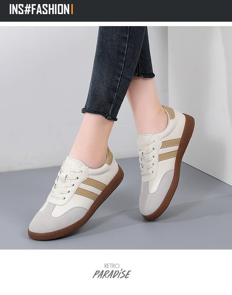 2026 Women Sneakers Fashion Shoes Spring Trend Casual Flats Female New Fashion Comfort White Vulcanized Platform Shoes for Women