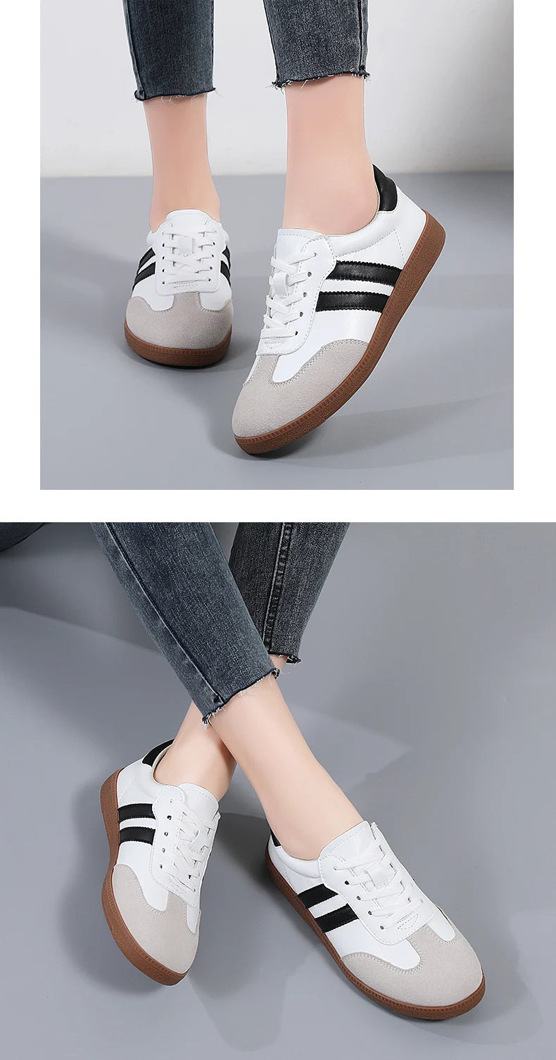 2026 Women Sneakers Fashion Shoes Spring Trend Casual Flats Female New Fashion Comfort White Vulcanized Platform Shoes for Women