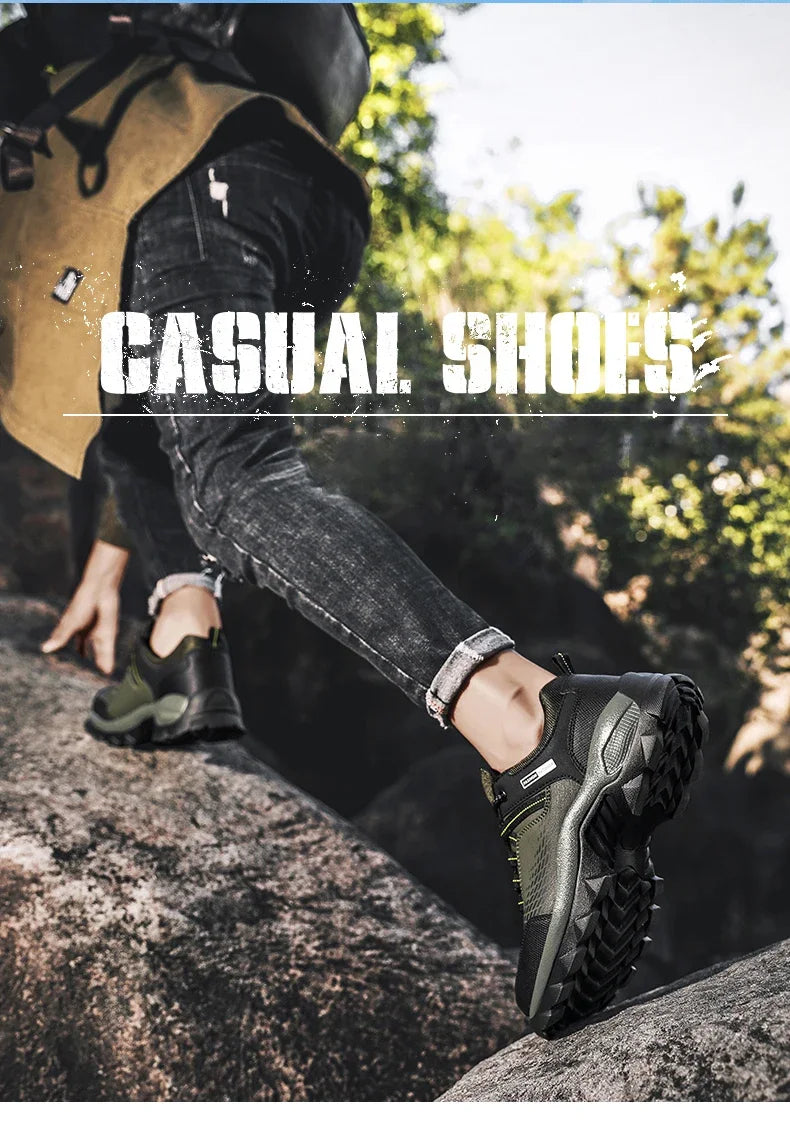 Men Boots Outdoor Sneakers Men Shoes 2025 New Fashion Male Casual Footwear Comfortable Tenis Masculino Botas Men Sneakers Shoes