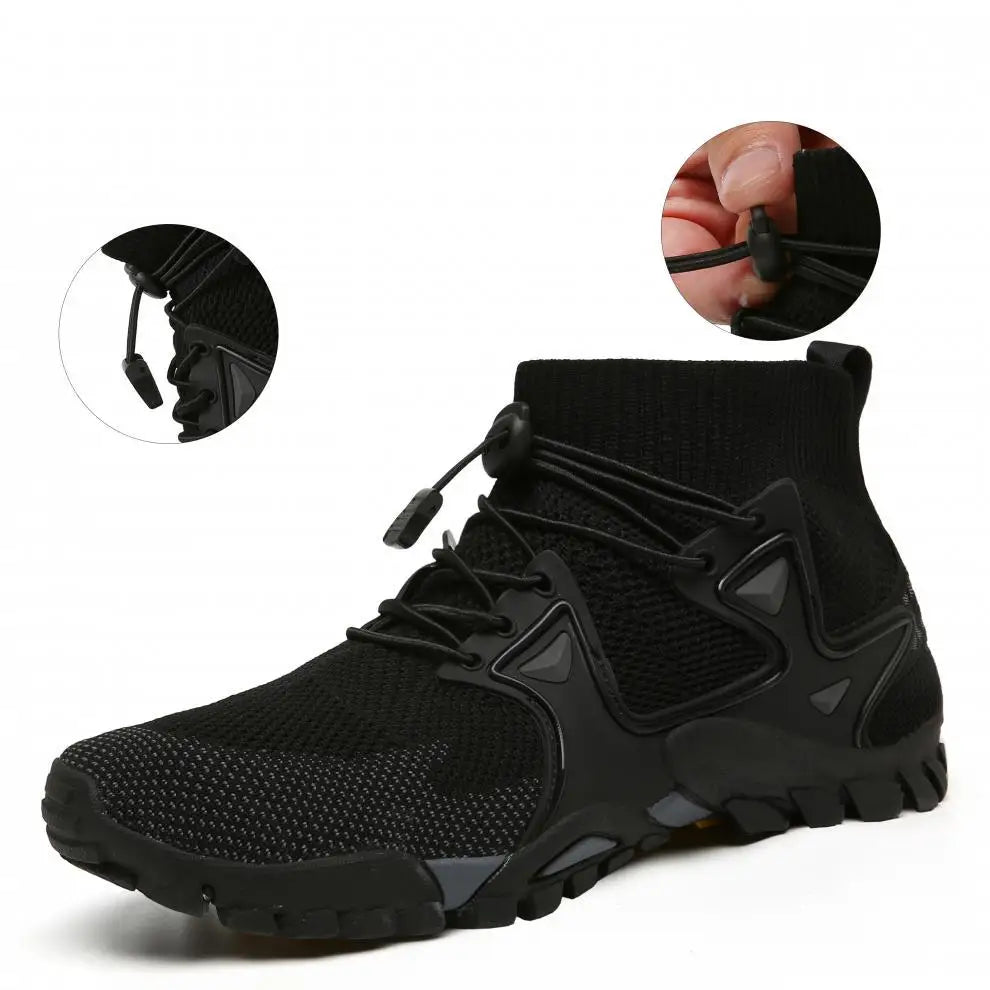 Shoes for Men Walking  2026 Summer New High Top Boots Breathable Mesh Mountaineering Outdoor Comfortable Leisure Travel Sneakers