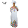 African Dresses For Women Fashion Design New African Bazin Riche Embroidery Design Dress