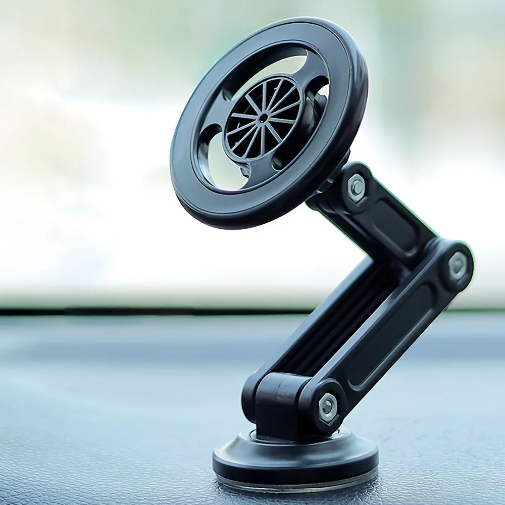 1pc Universal Car Phone Holder, Magnetic Wall Mount with Rotatable Design Waterproof PC Material Compatible with All Smartphones