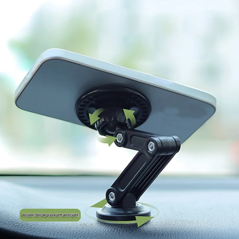 1pc Universal Car Phone Holder, Magnetic Wall Mount with Rotatable Design Waterproof PC Material Compatible with All Smartphones
