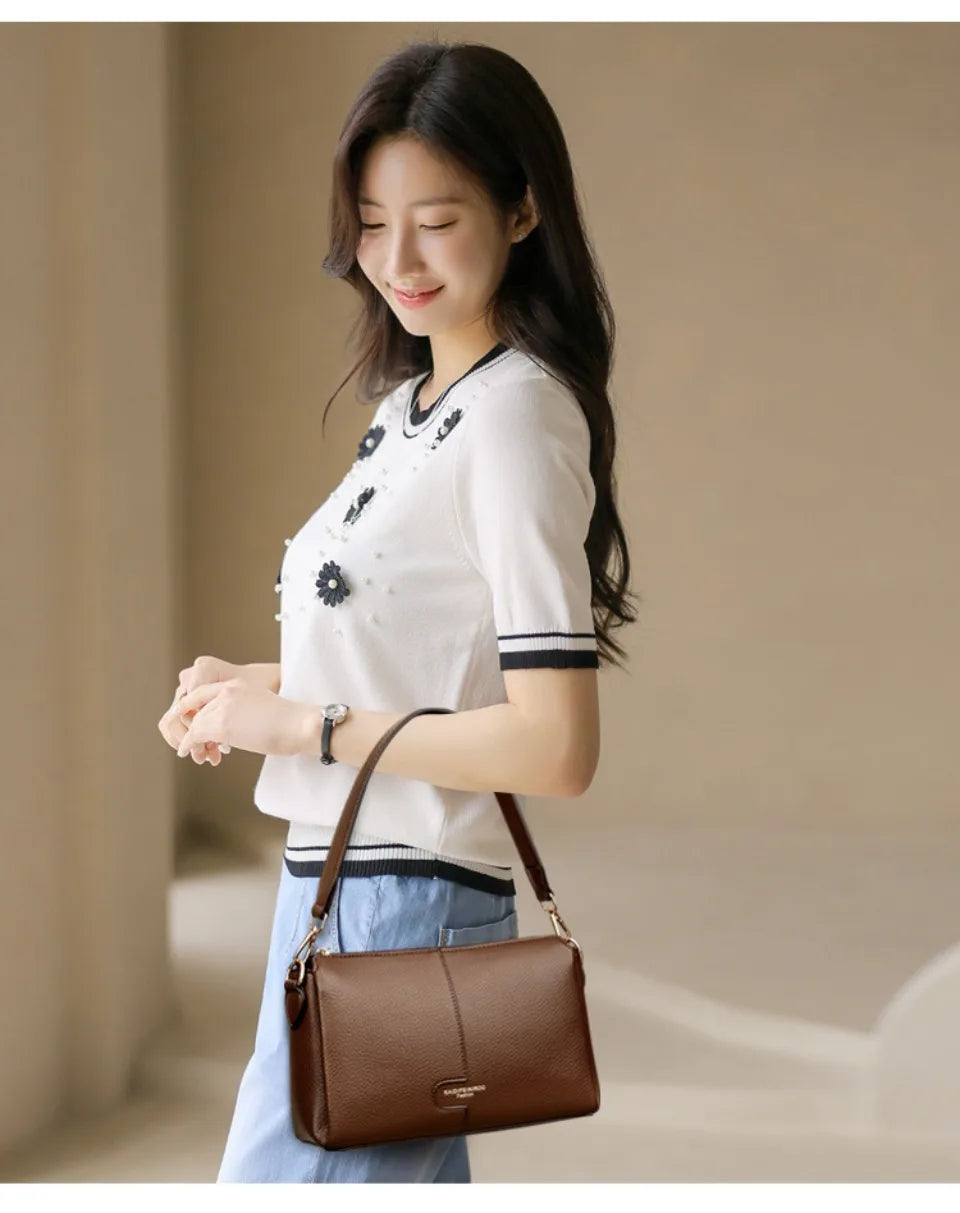 Genuine Brand Luxury Handbags Women Bags Designer Top Quality Soft Leather Shoulder Bags for Women Female Crossbody Bag Handbags