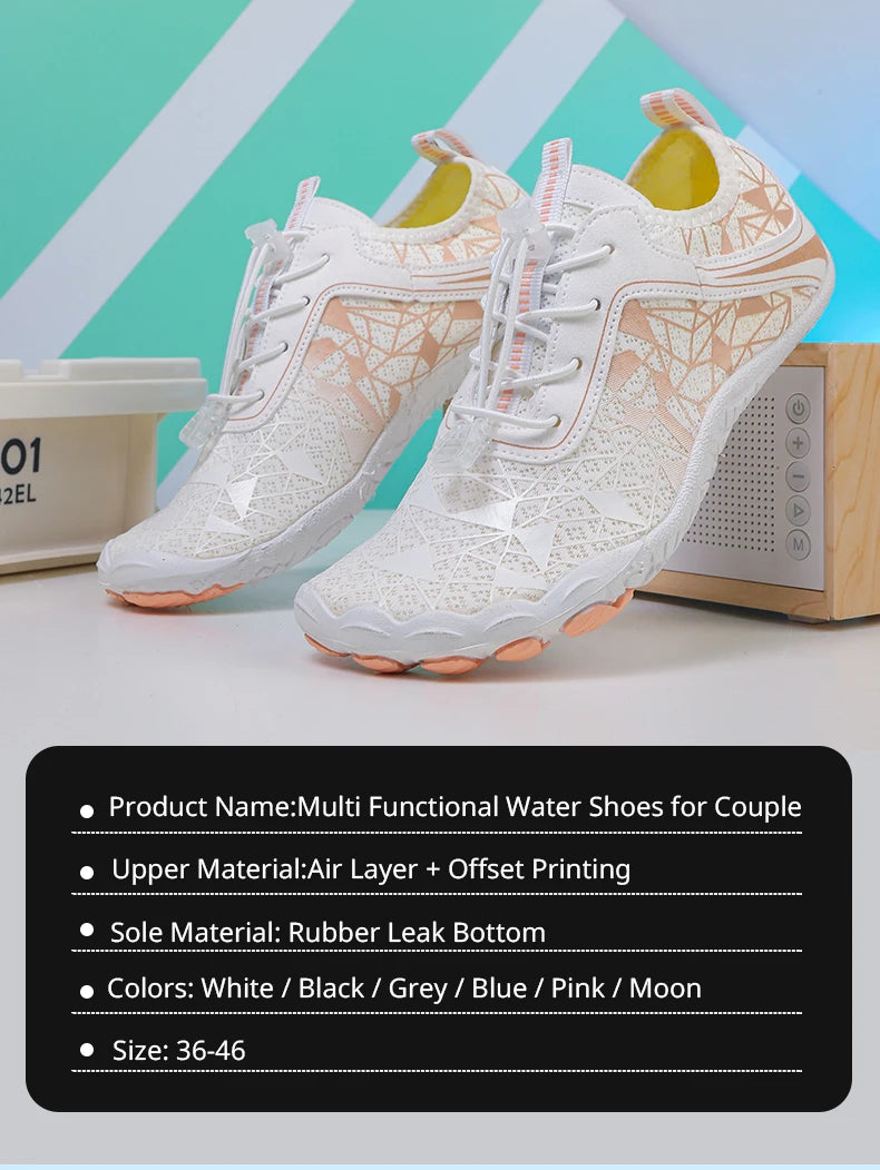 Unisex Barefoot Aqua Quick-Drying Outdoor Sports Water Sneakers Beach Swimming Fitness Wading Hiking Cycling Surf Shoes