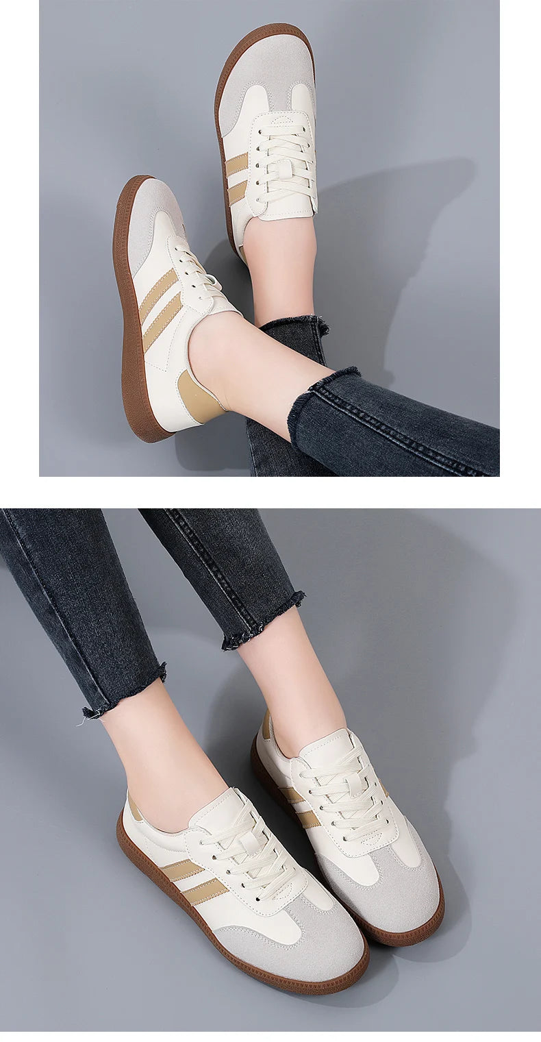 2026 Women Sneakers Fashion Shoes Spring Trend Casual Flats Female New Fashion Comfort White Vulcanized Platform Shoes for Women