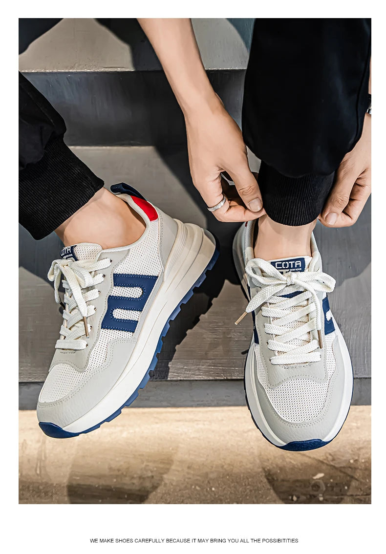 Men's sneakers four seasons new stinkproof breathable soft sole outdoor casual running shoes fashion student joker sports shoes