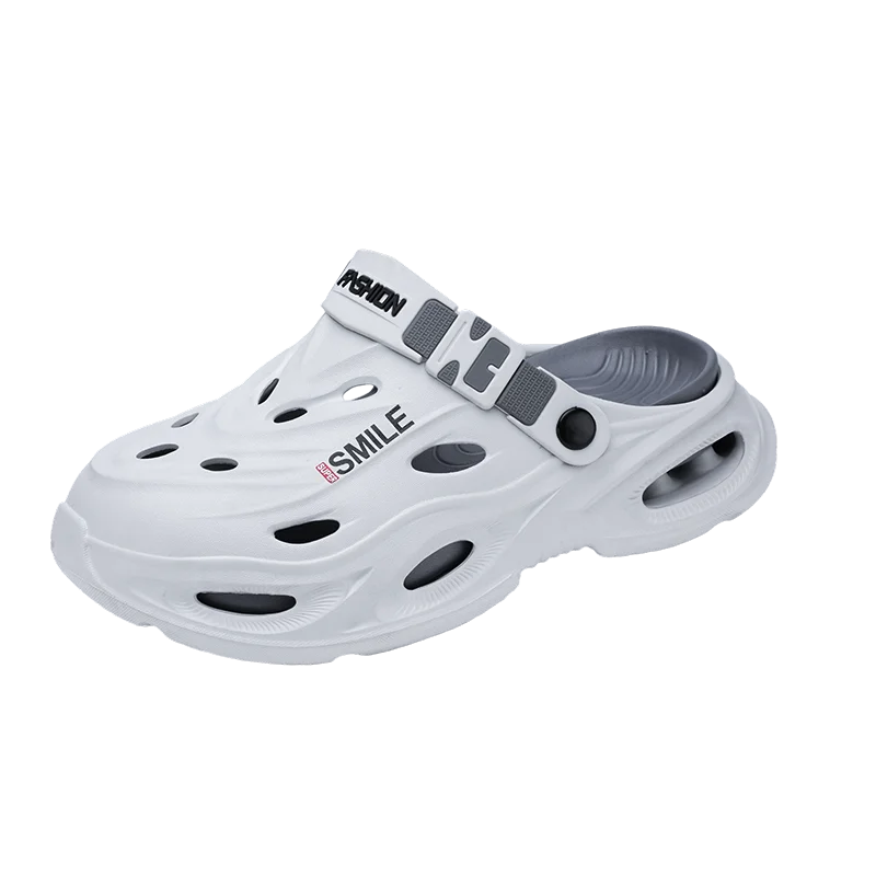 Men's Croc Shoes for Summer, Suitable for Outdoor Wear, Hiking and Driving, Thick-Soled, Non-Slip, Soft-Soled Men's Sandals