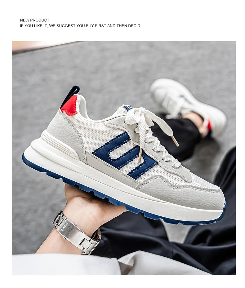 Men's sneakers four seasons new stinkproof breathable soft sole outdoor casual running shoes fashion student joker sports shoes
